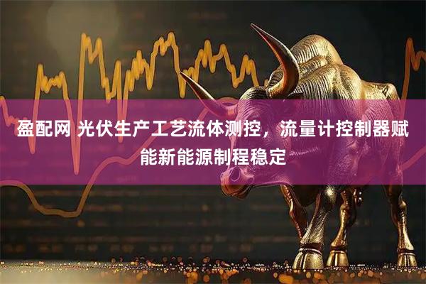 盈配网 光伏生产工艺流体测控，流量计控制器赋能新能源制程稳定
